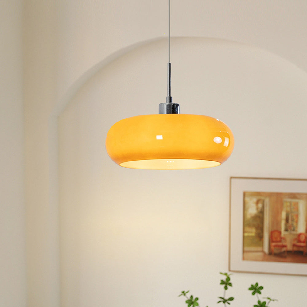 Hailie Moderne LED Hanglamp Oranje/Wit Metaal/Glas Woonkamer/Slaapkamer