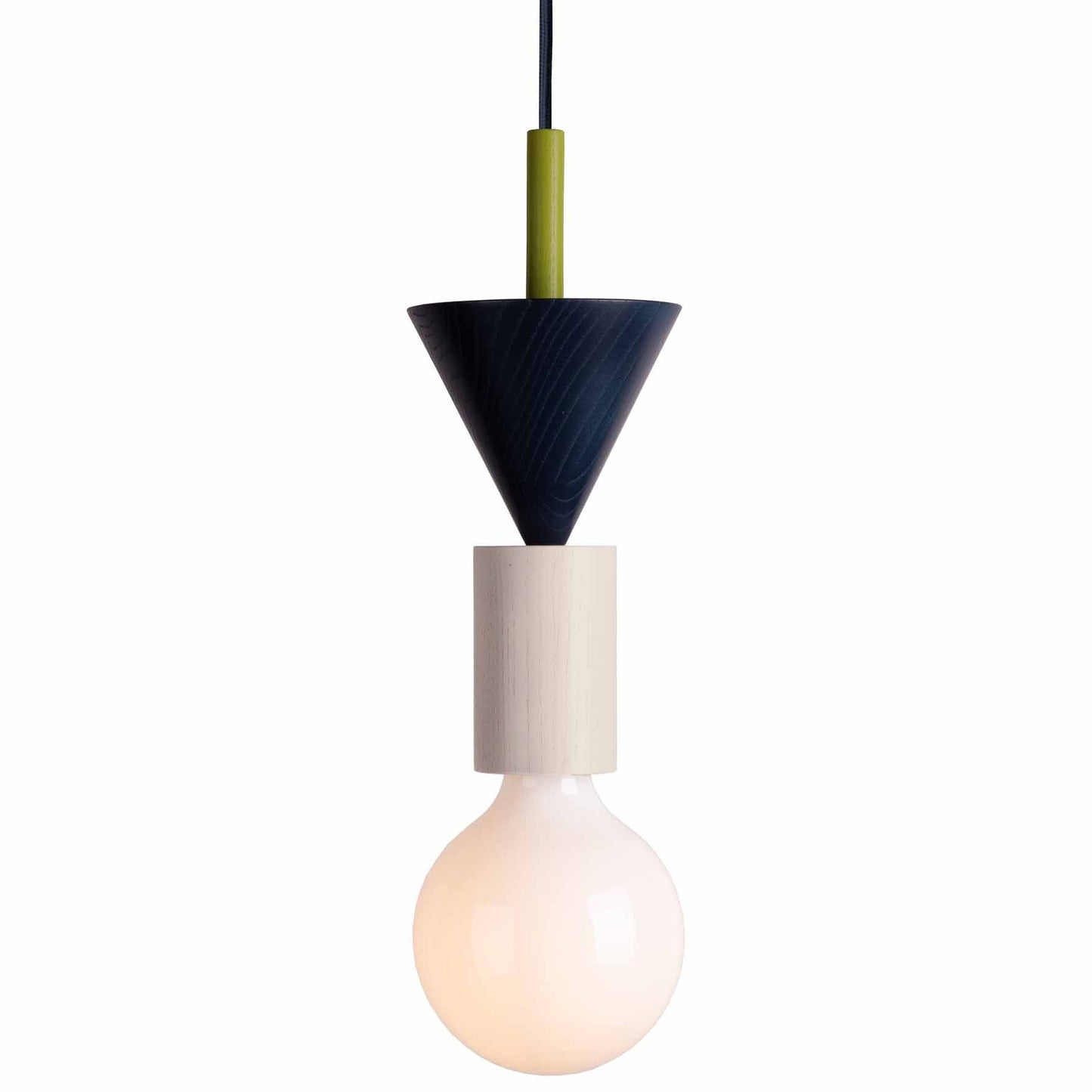 Design Gekleurde Houten Blokken Hanglamp