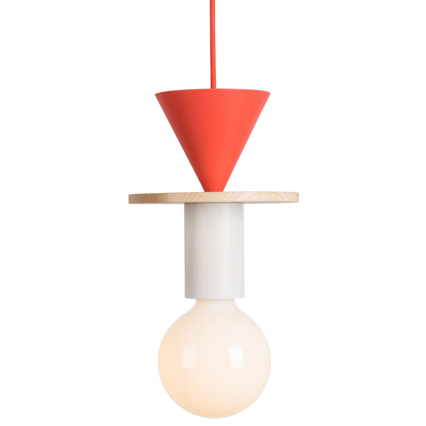 Design Gekleurde Houten Blokken Hanglamp