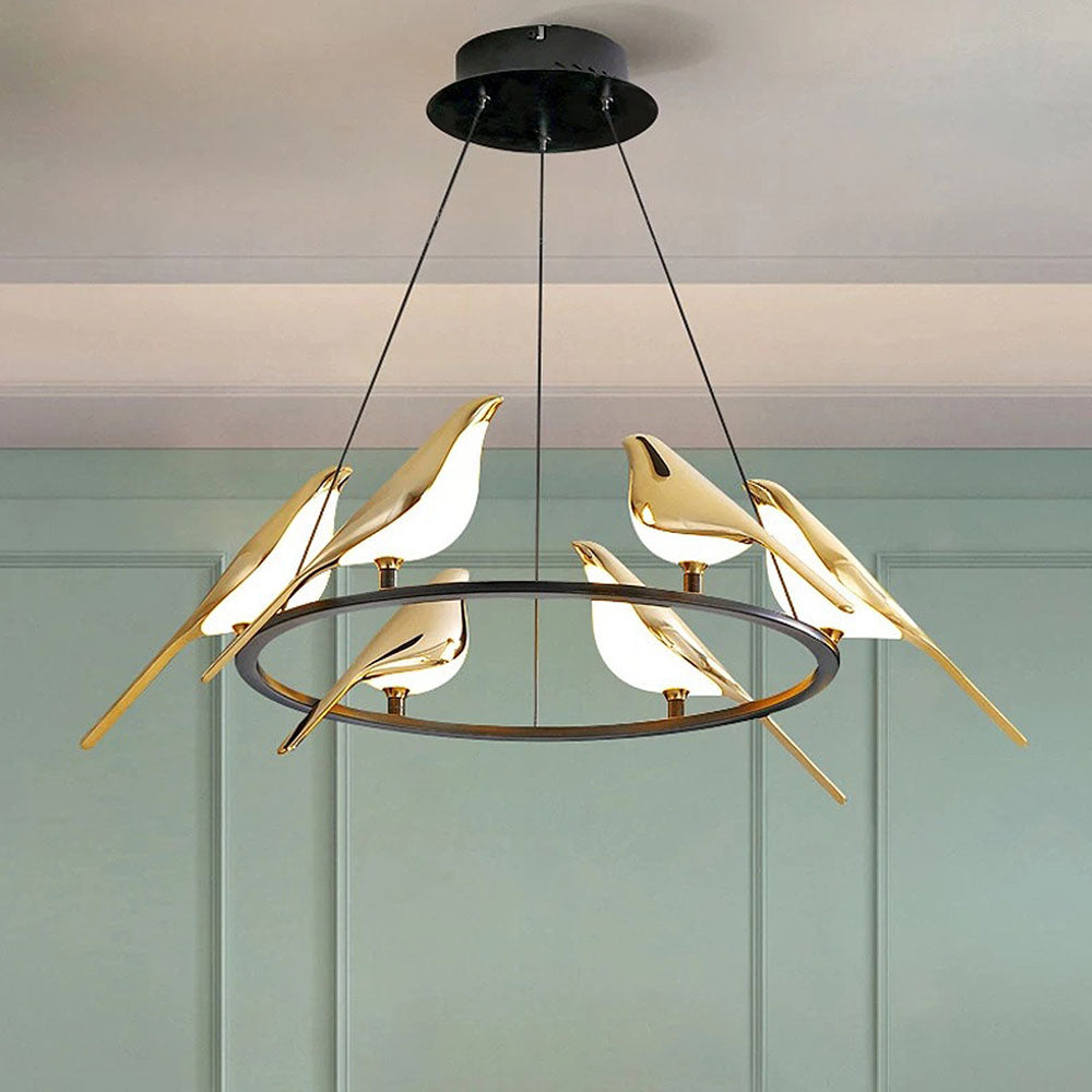 Creatieve Vogels LED Cirkelslinger Hanglamp