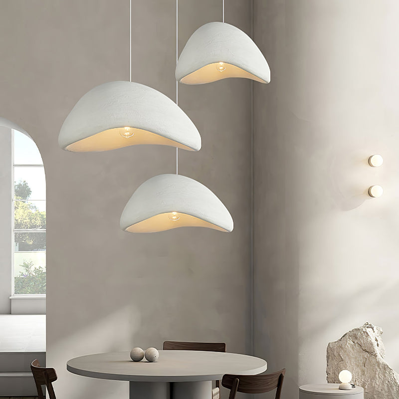 Moderne Gespikkelde LED Hanglamp Wit/Grijs HDP Woonkamer