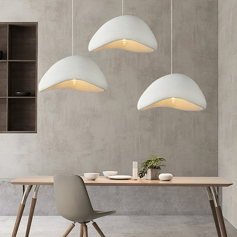 Moderne Gespikkelde LED Hanglamp Wit/Grijs HDP Woonkamer