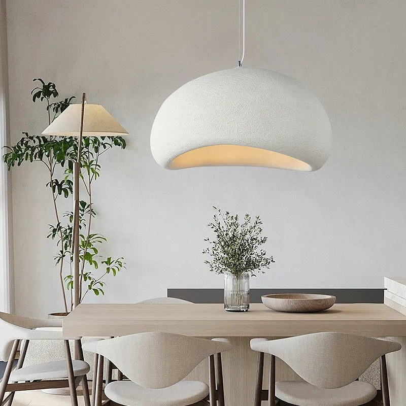 Nordic Wabi Sabi LED Pendant Chandelier for Dining Room and Living Spaces