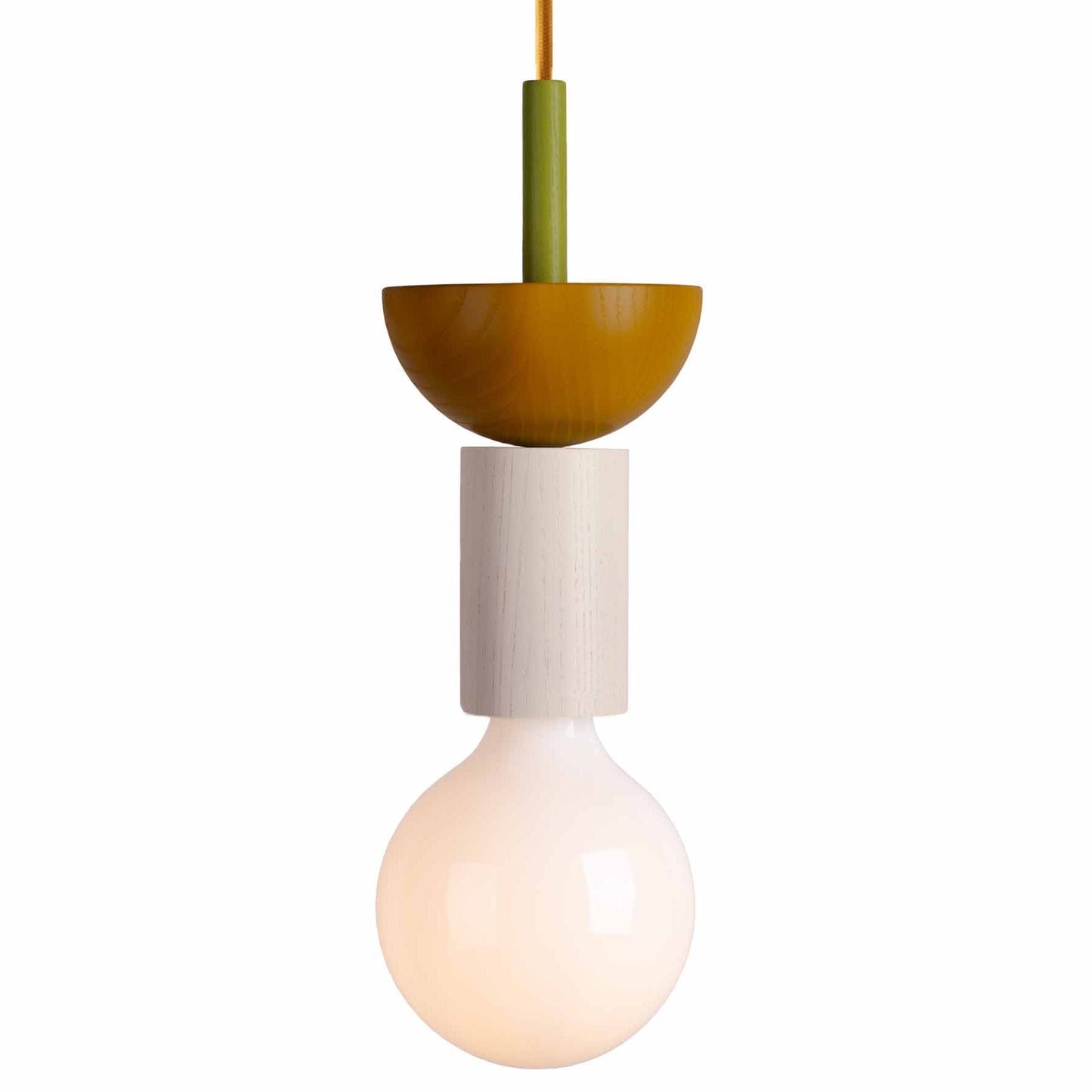 Design Gekleurde Houten Blokken Hanglamp